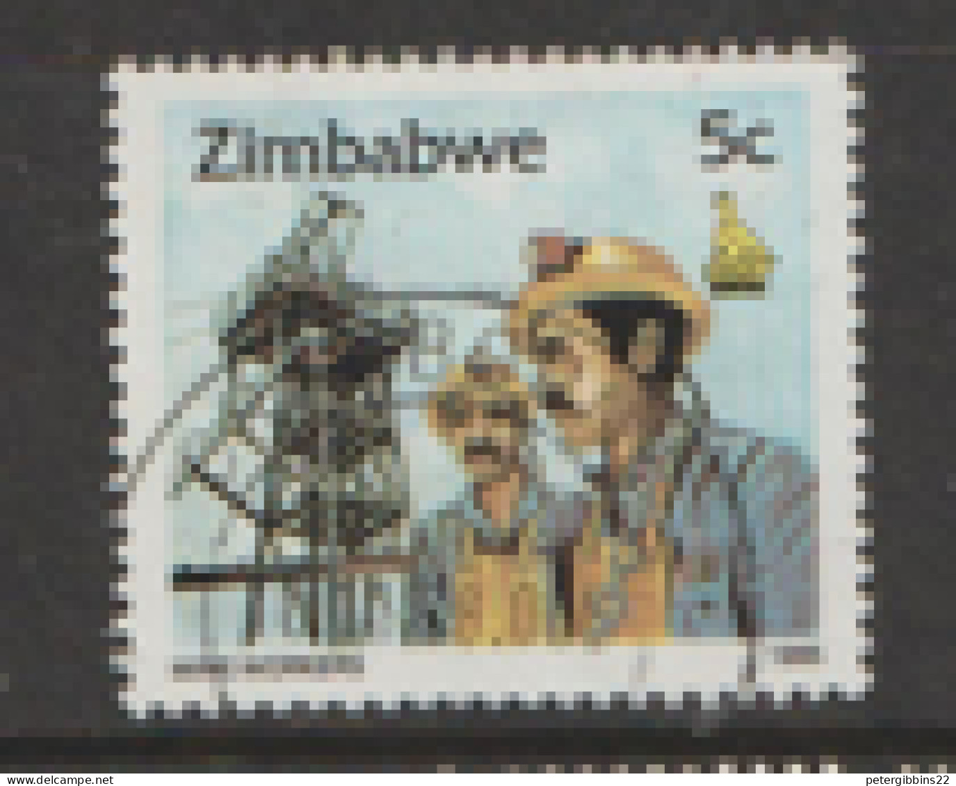 Zimbabwe  1995  SG 892   5c Miners    Fine Used - Zimbabwe (1980-...)