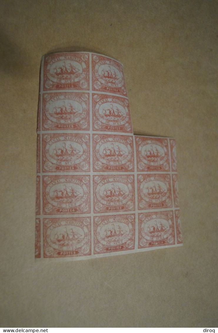 RARE 40 C., Egypte, Ägypten  Egypt ,13 Timbres,canal Maritime De Suez Faux De La Fin 19 Iem,neuf Avec Gomme - 1866-1914 Khedivato De Egipto