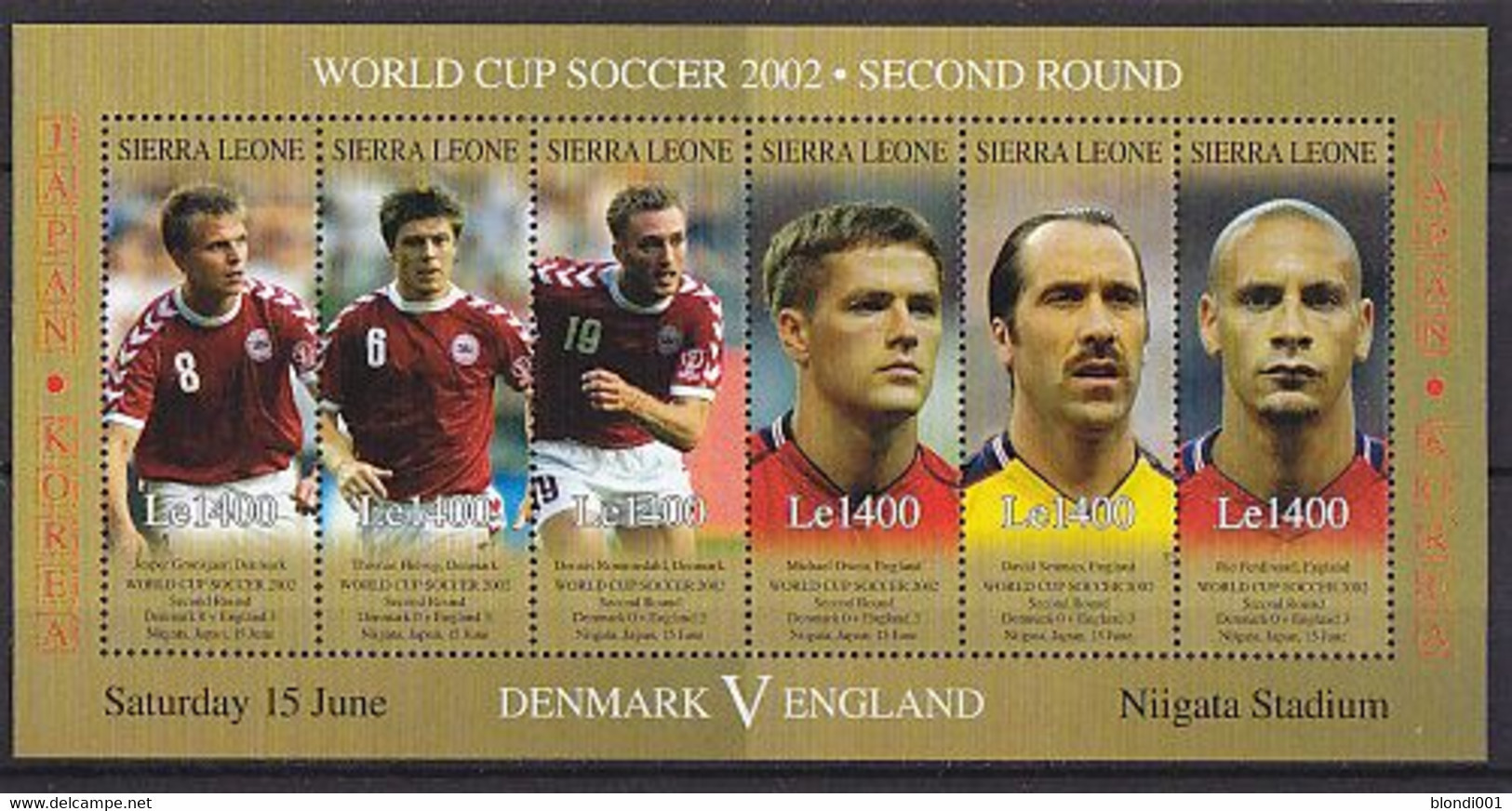 Soccer World Cup 2002 - SIERRA LEONE - Sheet MNH - 2002 – Südkorea / Japan