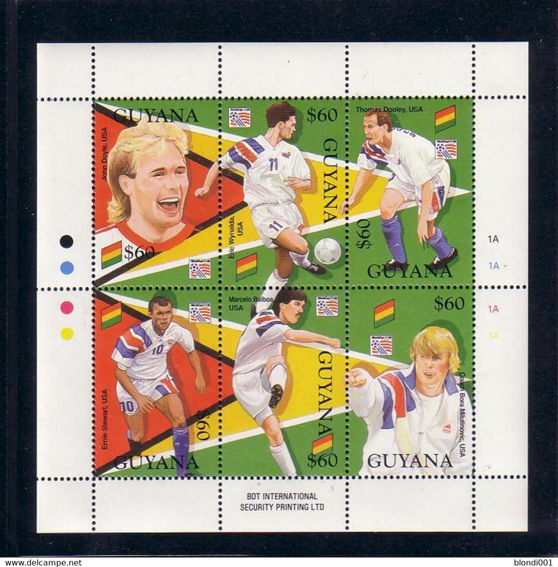 Soccer World Cup 1994 - GUYANA - Sheet MNH - 1994 – USA