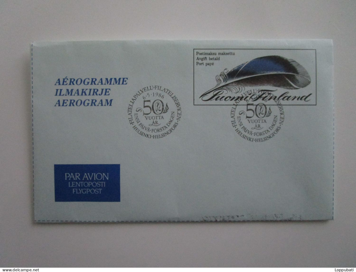 Finnland Luftpost-Aerogram - Used Stamps