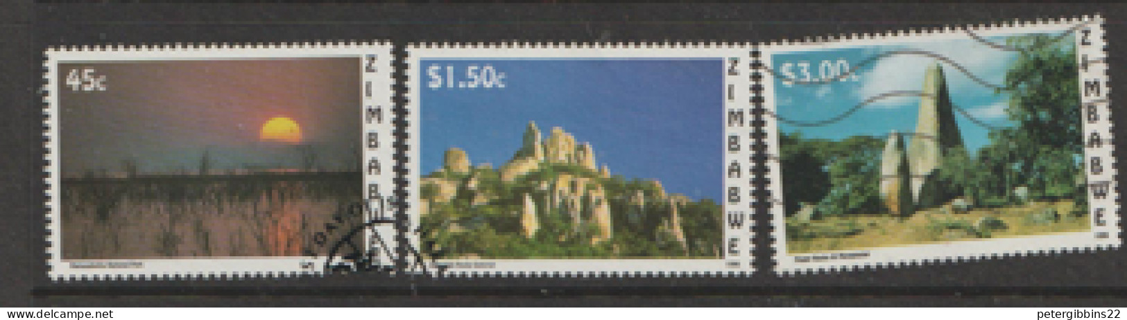 Zimbabwe  1996  SG 928,9,31 Scenic Views   Fine Used - Zimbabwe (1980-...)