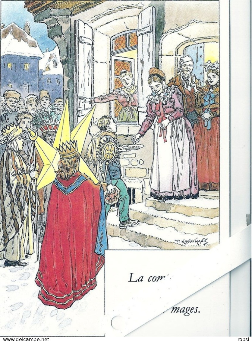 Illustrateur Kauffmann Paul, Le Retour De La Messe De Minuit, Edition Gyss 1983 - Kauffmann, Paul