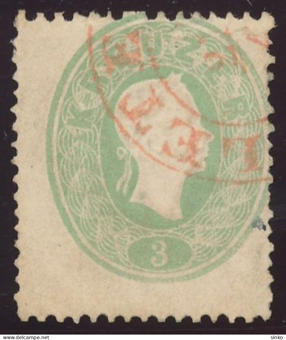 1861. Typography With Embossed Printing 3kr, LETENYE - ...-1867 Prephilately