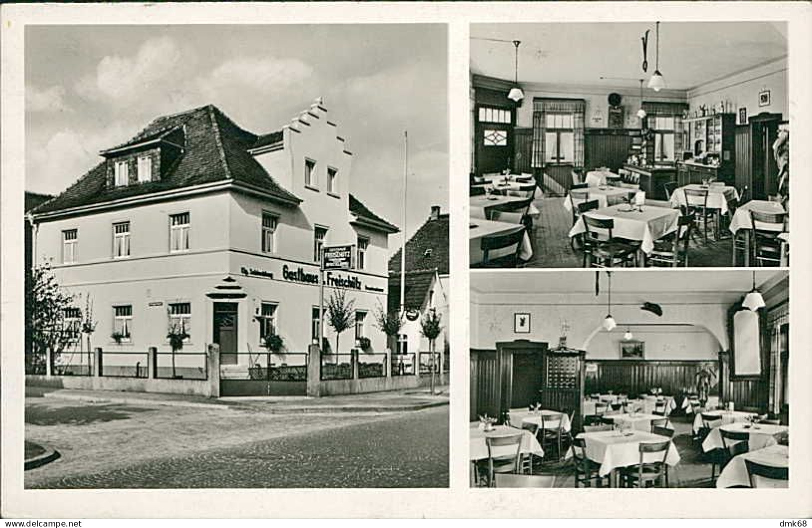 GERMANY -  GASTHAUS ZUM FREISCHÜTZ - INH. HEINRICH BAUER - FOTO HCH. ARNOLD . BURSTADT - MAILED - 1950s (17079) - Buerstadt