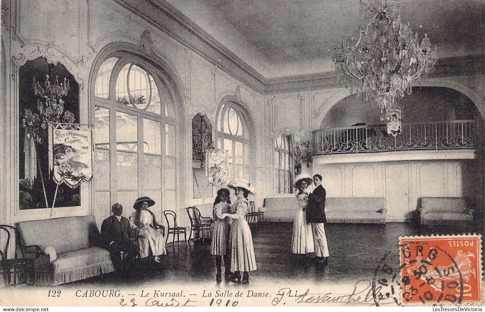 France - Cabourg - La Kursaal - La Salle De Dans - Animé - Oblitéré1910 - Carte Postale Ancienne - Cabourg