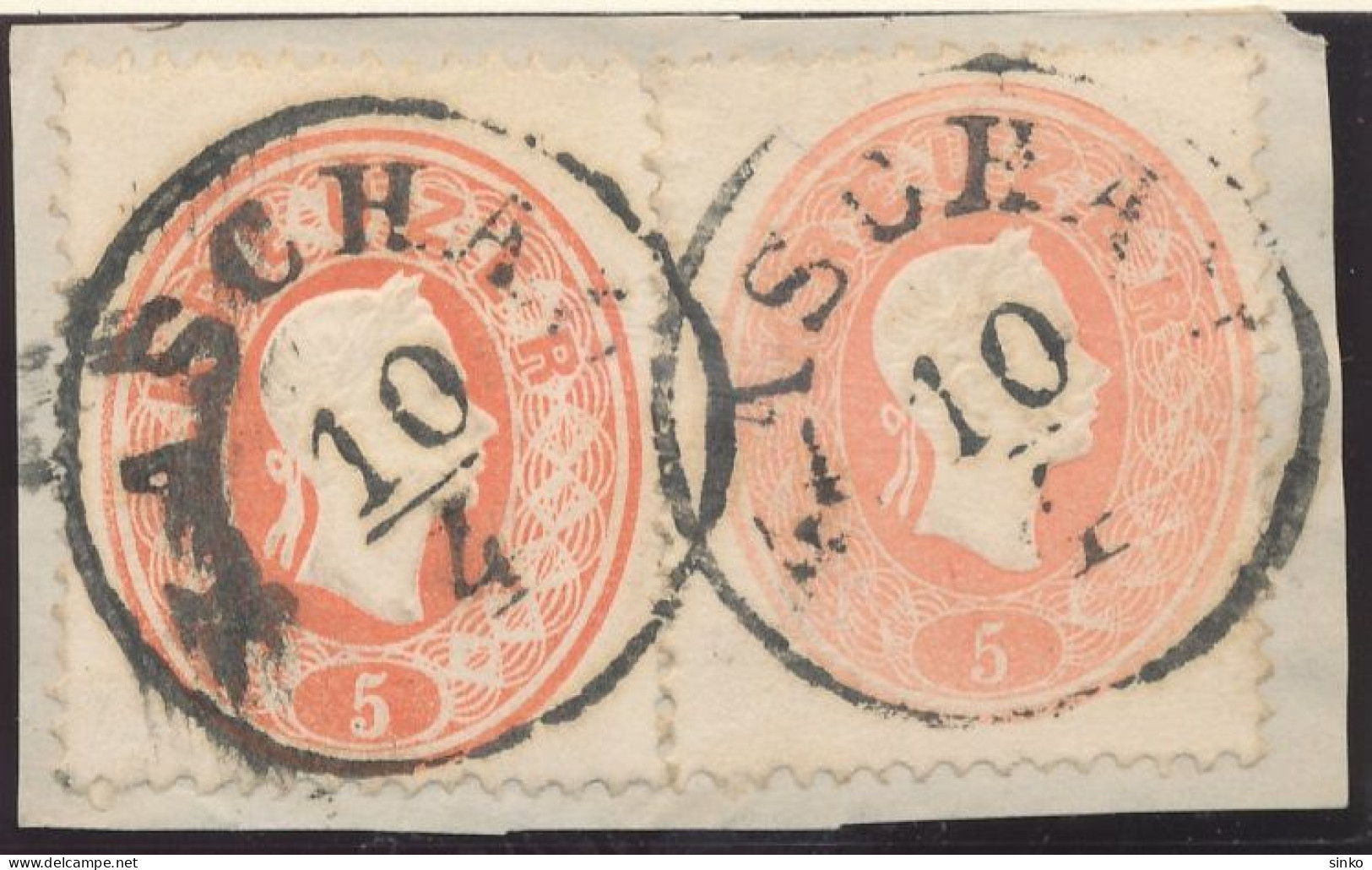 1861. Typography With Embossed Printing 5kr Stamps, KASCHAU - ...-1867 Prefilatelia