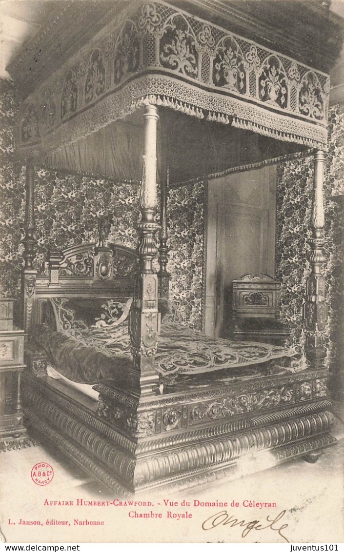 CPA Salles D'Aude-Affaire Humbert Crawford-Vue Du Domaine De Céleyran-Chambre Royale-Timbre       L2571 - Salleles D'Aude