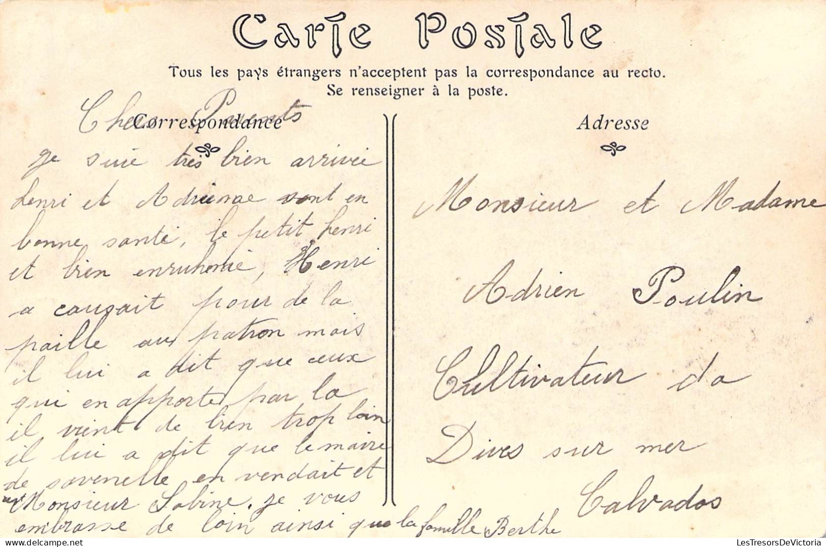 France - Dives - Vue Prise Du Pont De Cabourg  - Attelage - Carte Postale Ancienne - Cabourg