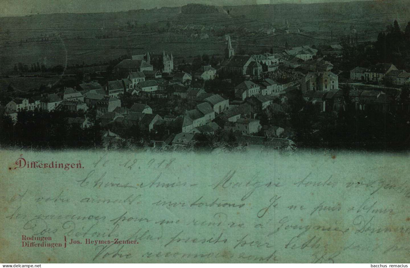 DIFFERDINGEN Panorama 1898   Jos Heymes-Zenner, Differdingen,Rodingen - Differdange