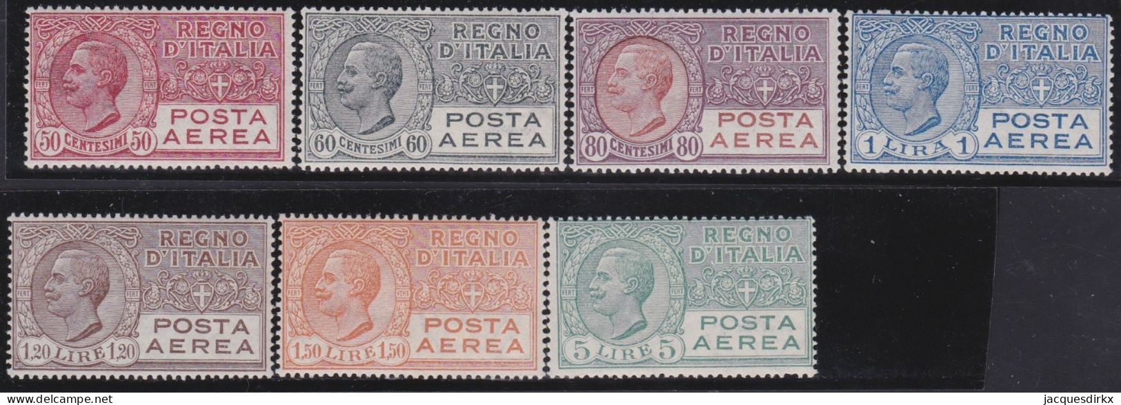 Italy   .  Y&T   .     Airmail   3/9   (2 Scans)     .    **      .    MNH - Airmail