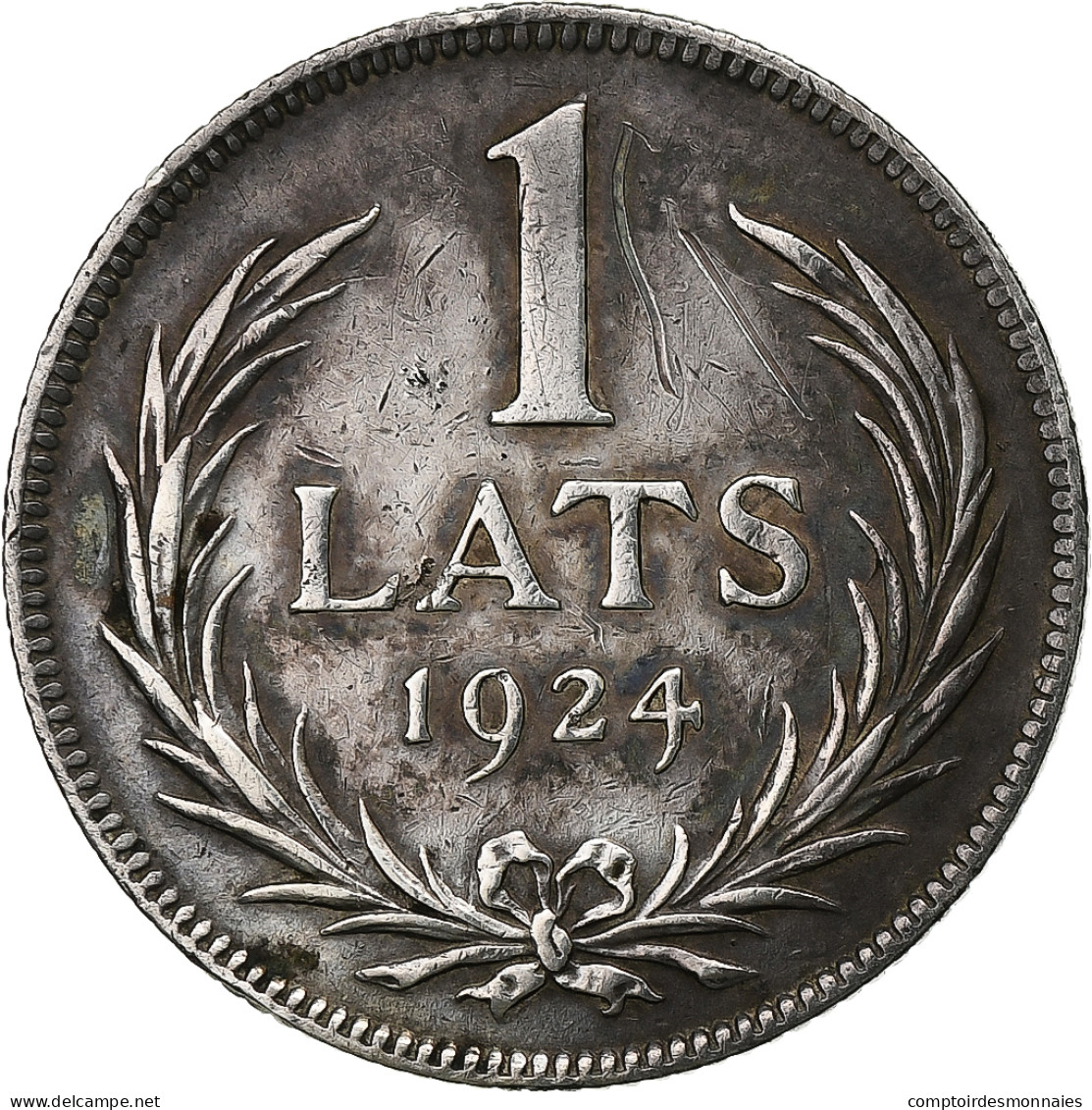 Lettonie, Lats, 1924, Argent, TTB, KM:7 - Lettonie