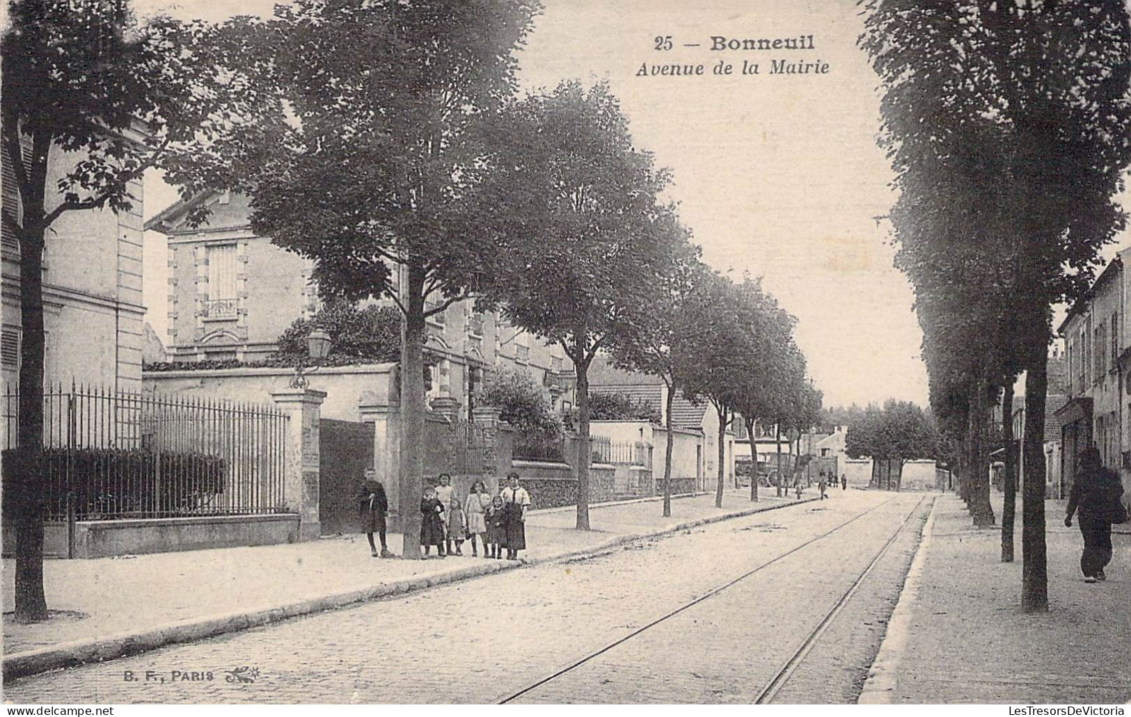 France - Bonneuil - Avenue De La Mairie - Animé - Carte Postale Ancienne - Bonneuil Sur Marne