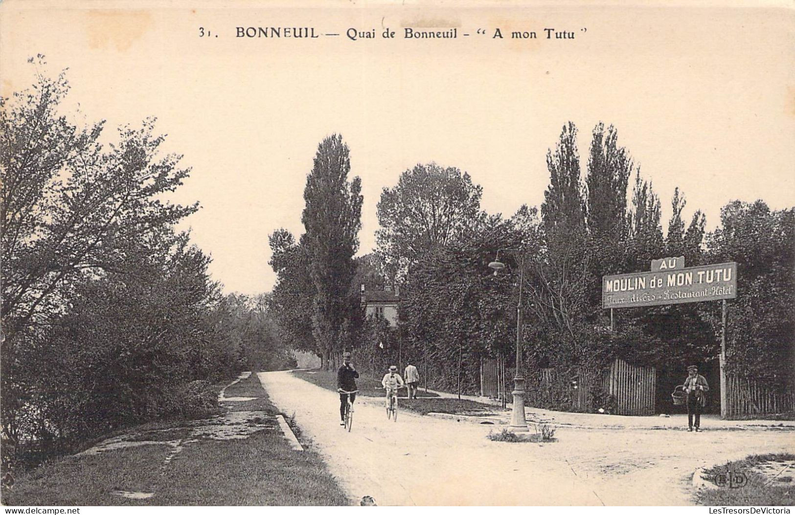 France - Bonneuil - Quai De Bonneuil A Mon Tutu - Animé - Carte Postale Ancienne - Bonneuil Sur Marne