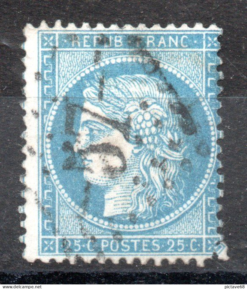 FRANCE / CERES N° 60 B  25c Bleu  Type II Oblitéré - 1871-1875 Ceres