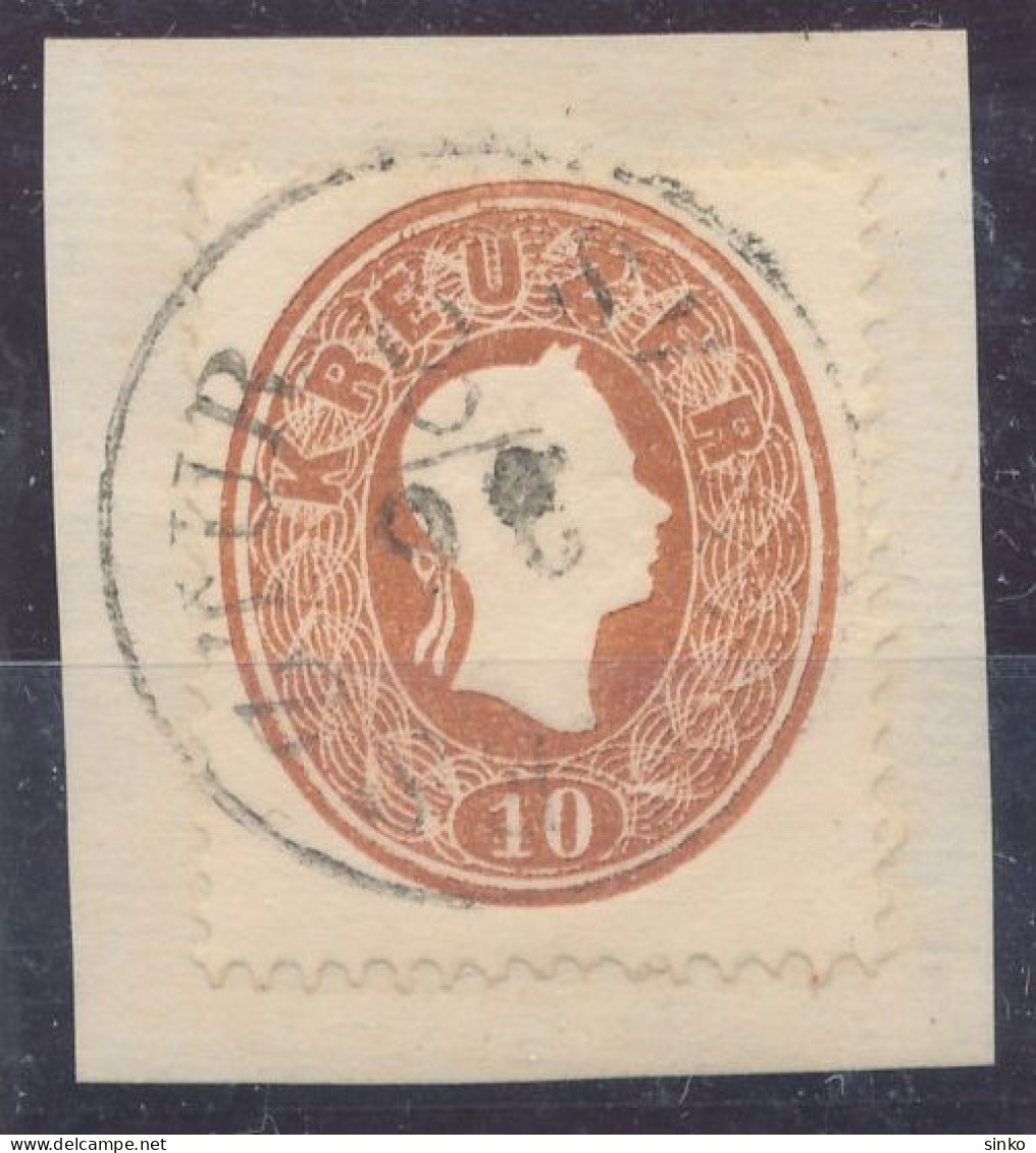 1861. Typography With Embossed Printing 10kr, SZASZKERESZTUR - ...-1867 Prephilately