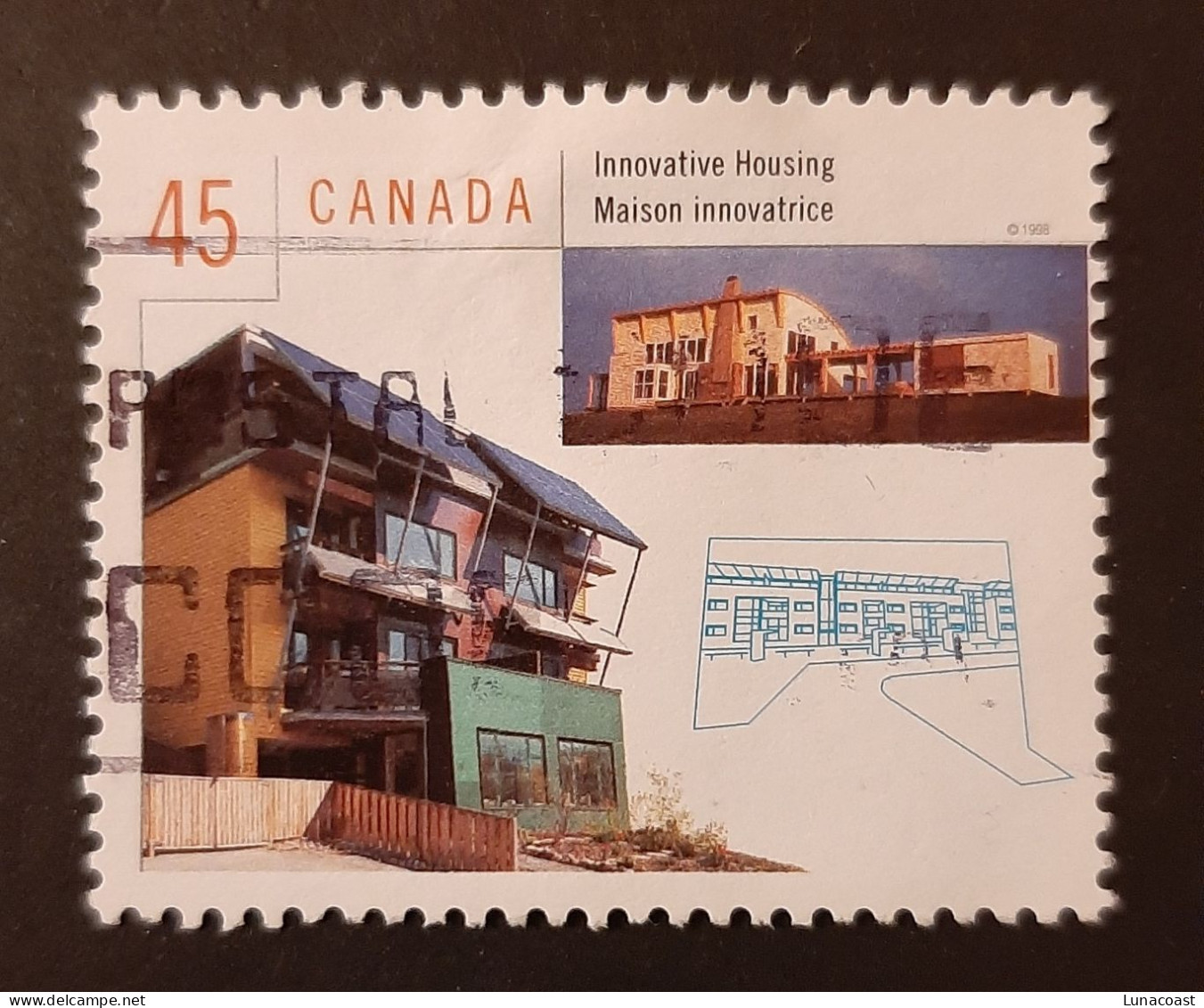 Canada 1998  USED Sc 1755i    45c  Housing In Canada, Innovative - Oblitérés