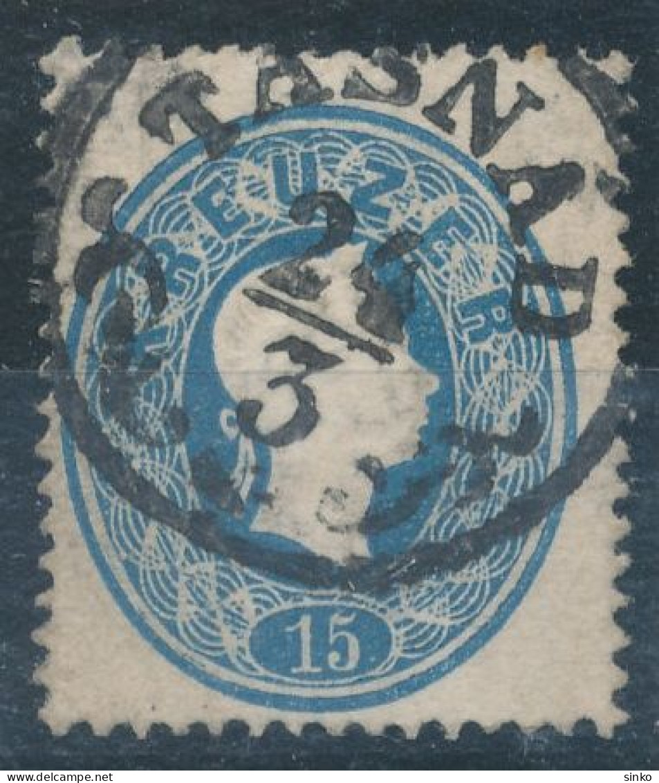 1861. Typography With Embossed Printing 15kr, TASNAD - ...-1867 Prephilately