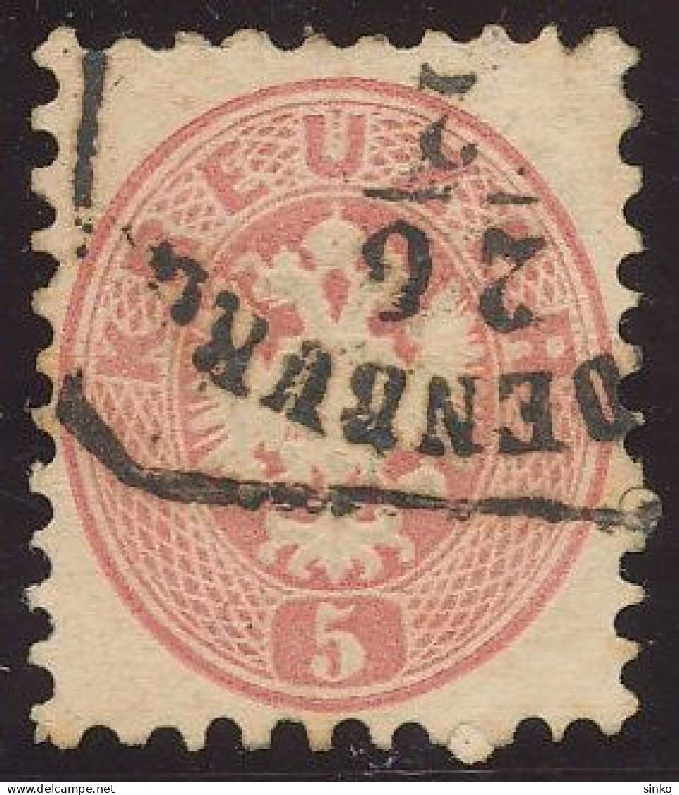 1864. Typography With Embossed Printing 5kr, OEDENBURG - ...-1867 Prephilately