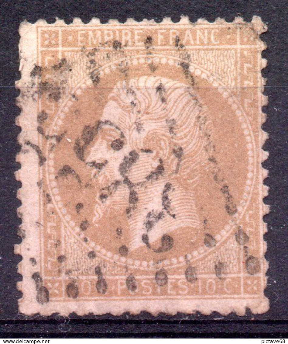 FRANCE / EMPIRE N° 21  10c Bistre   Oblitéré - 1862 Napoléon III