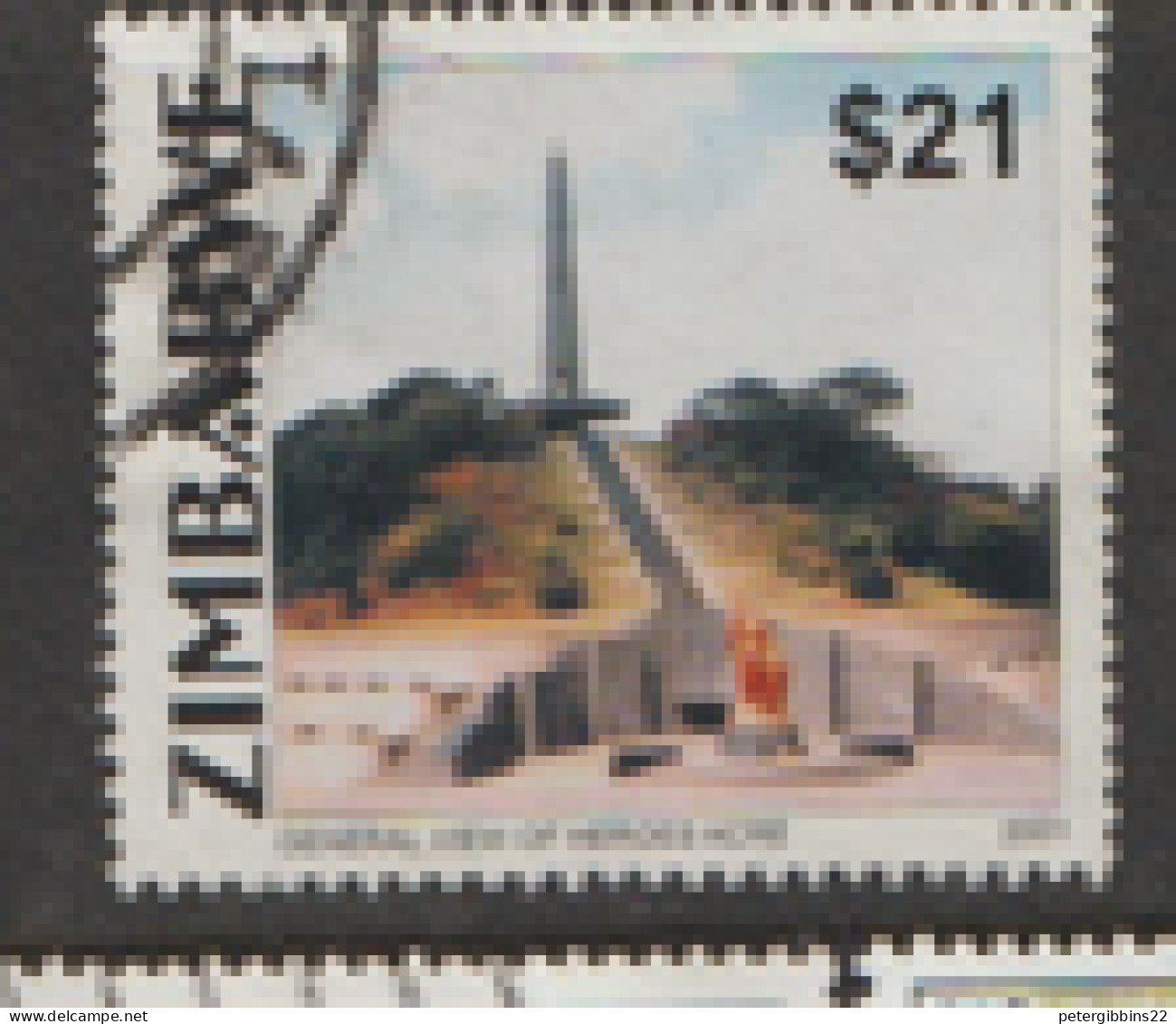 Zimbabwe  2001  SG 1062  Obelisk  Fine Used - Zimbabwe (1980-...)