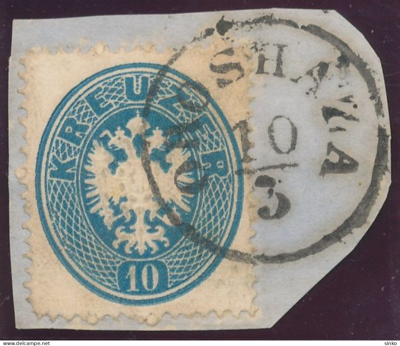 1863. Typography With Embossed Printing 10kr, OROSHAZA - ...-1867 Prephilately