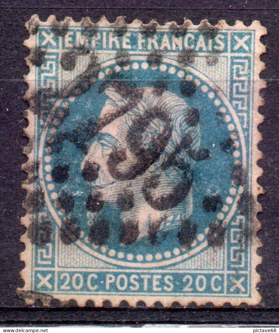 FRANCE / EMPIRE LAURE N° 29 A  20c Bleu Type I   Oblitéré - 1863-1870 Napoléon III Lauré