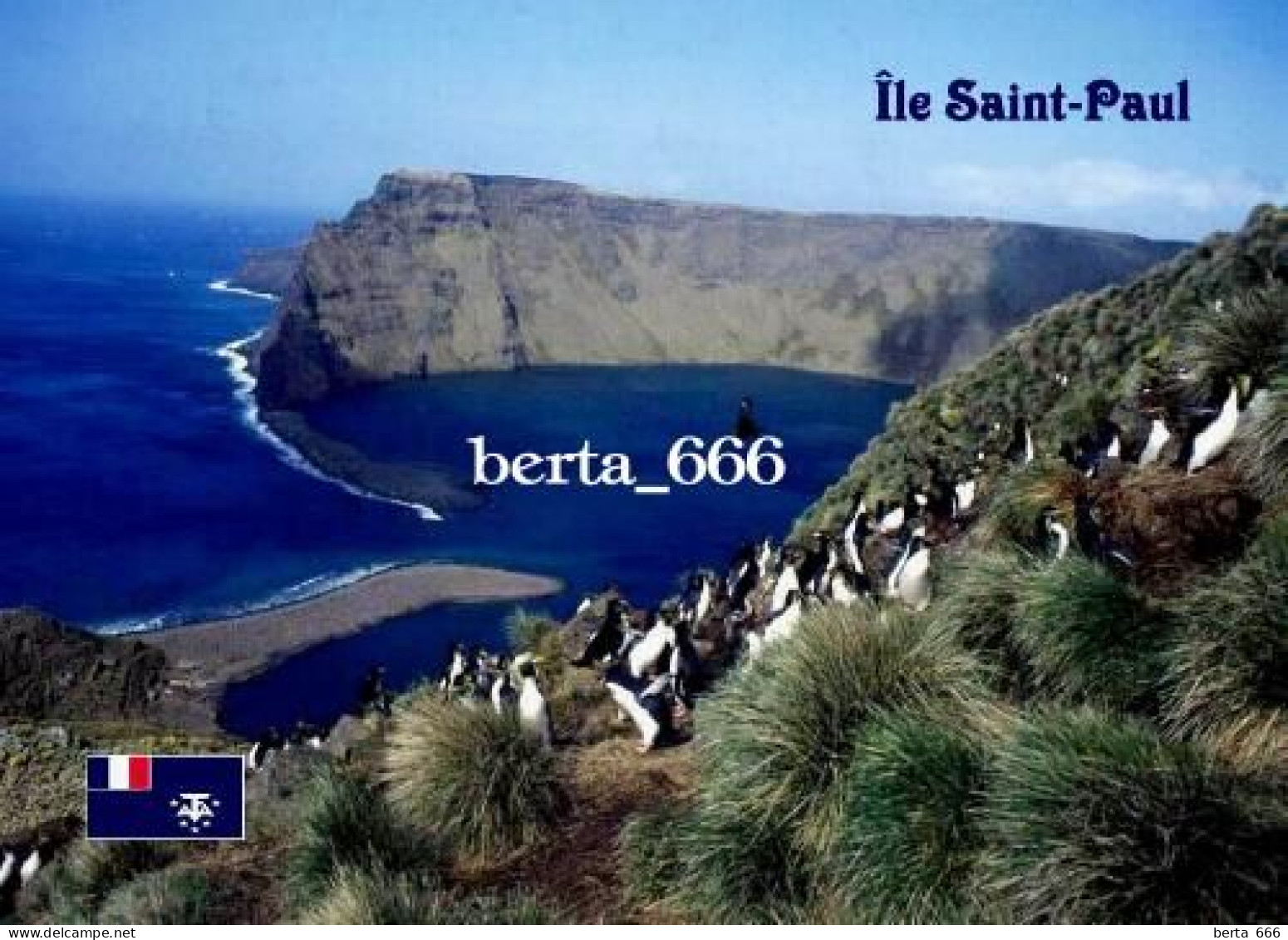 TAAF Saint Paul Island UNESCO New Postcard - TAAF : Terres Australes Antarctiques Françaises
