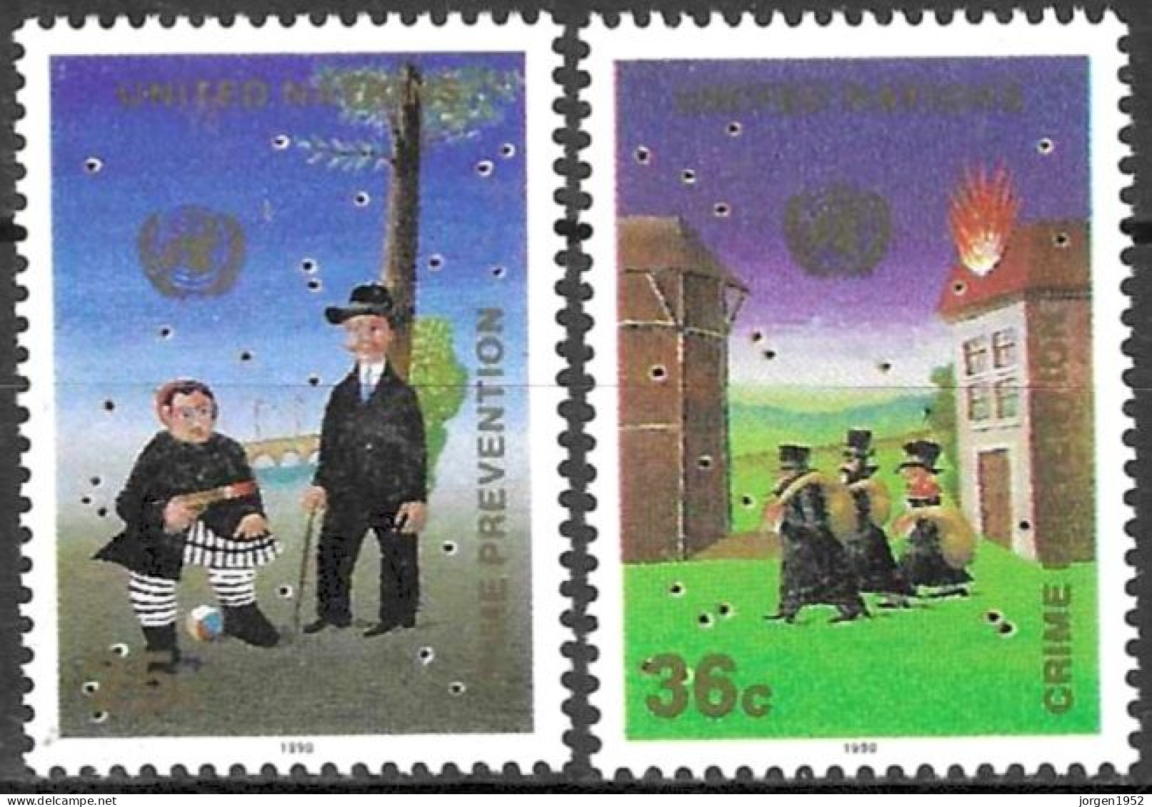 UNITED NATIONS # NEW YORK FROM 1990 STAMPWORLD 604-05** - Ungebraucht