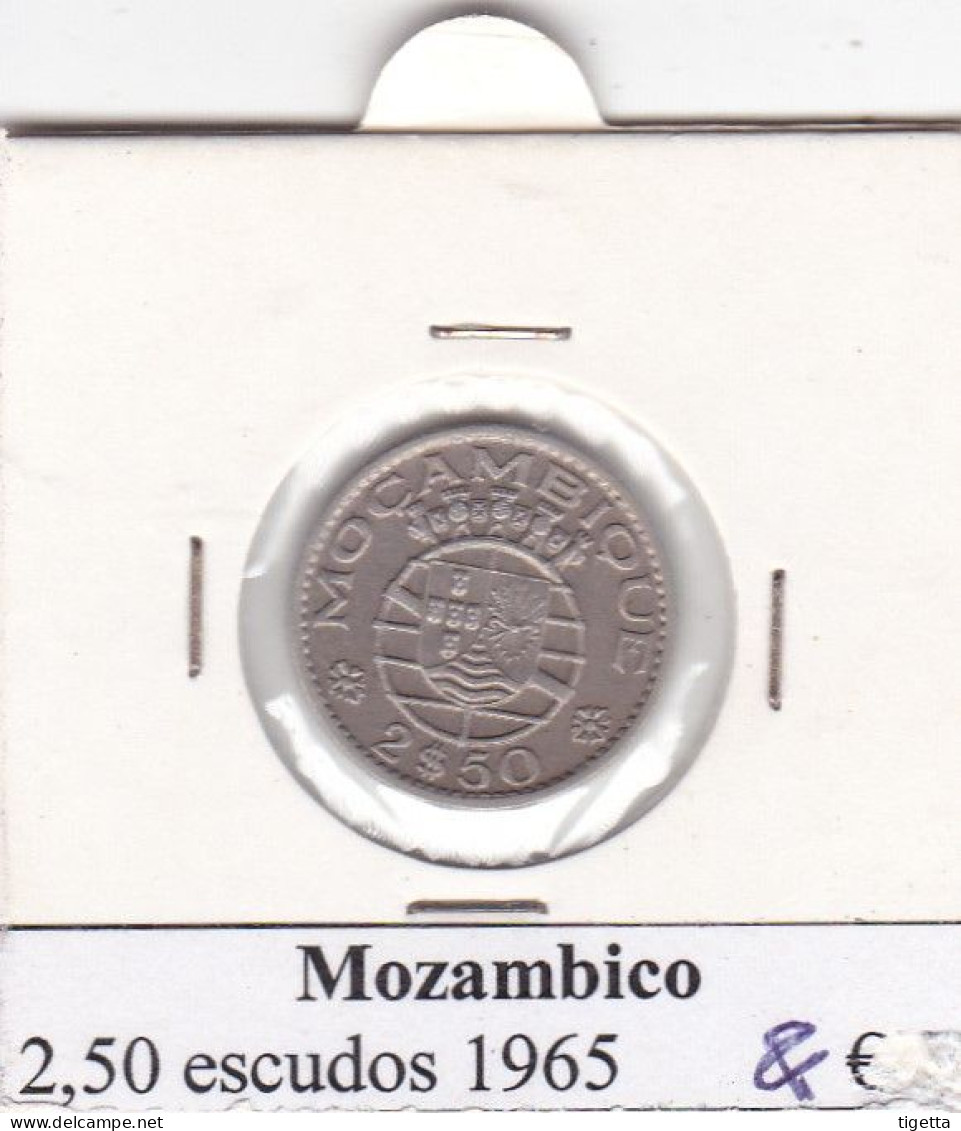 MOZAMBICO 2,50 ESCUDOS  ANNO 1965 COME DA FOTO - Mosambik