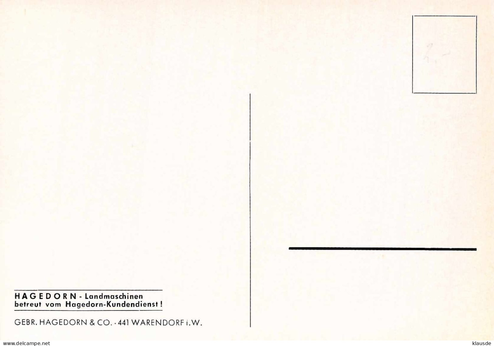 Wisent - Hagedorn-Kundendienst - Gebr.Hagedorn & Co Warendorf - Warendorf