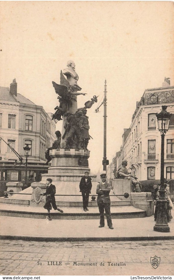 FRANCE - Lille - Monument De Testelin - Animé - Carte Postale Ancienne - Lille