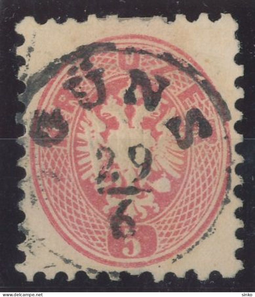 1864. Typography With Embossed Printing 5kr, GÜNS - ...-1867 Prephilately