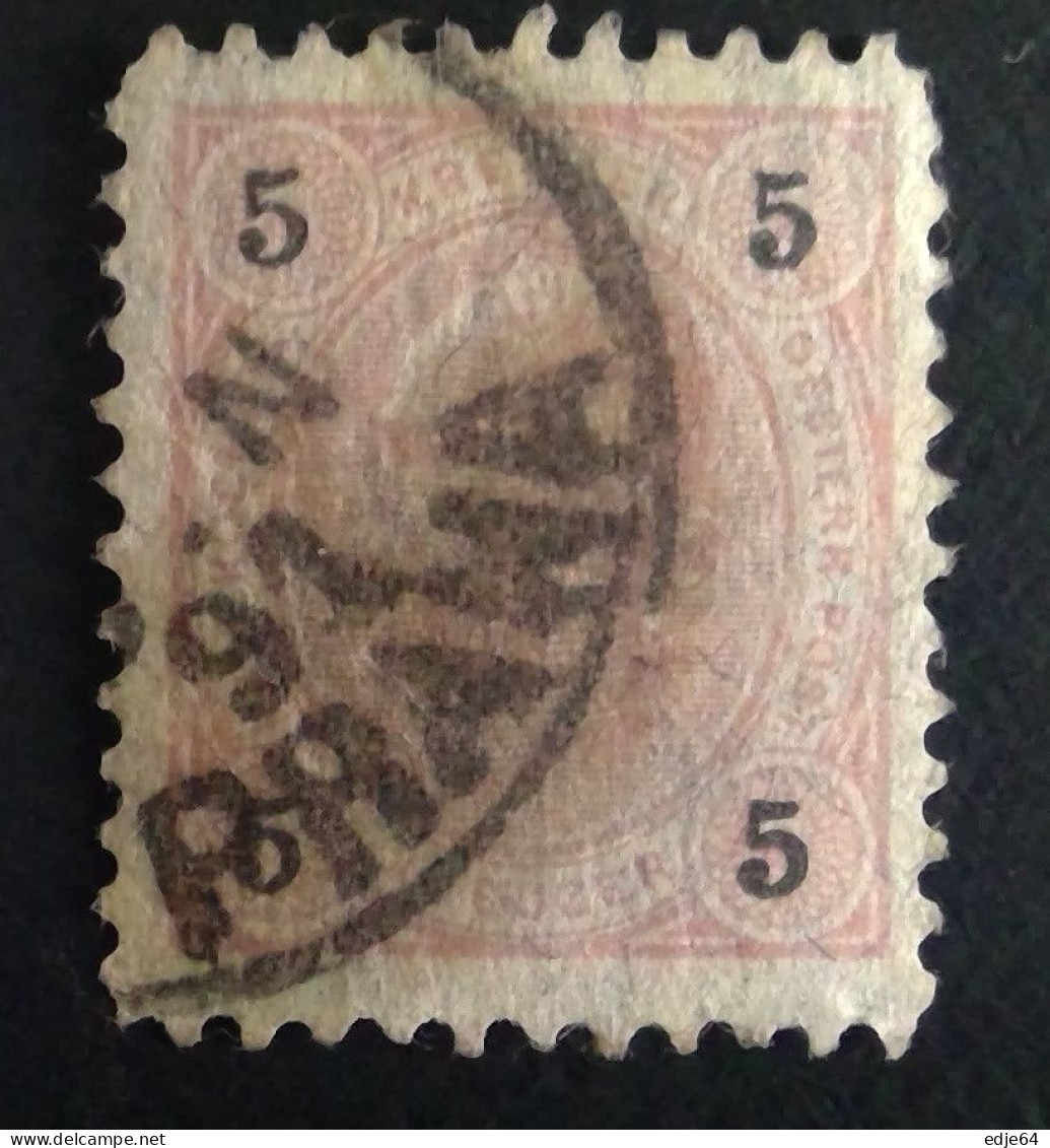 1890 Oostenrijk frankeerzegels Mi 50 - 61 lijntanding 11.5 (H)