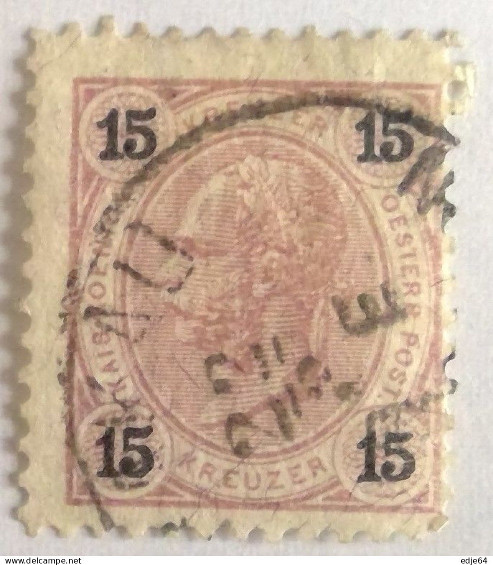 1890 Oostenrijk frankeerzegels Mi 50 - 61 lijntanding 11.5 (H)