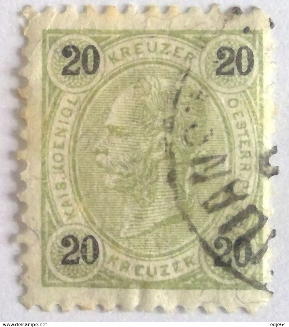 1890 Oostenrijk frankeerzegels Mi 50 - 61 lijntanding 11.5 (H)