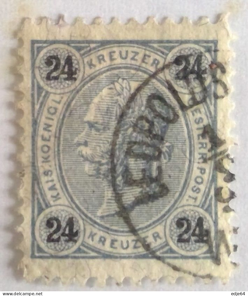 1890 Oostenrijk frankeerzegels Mi 50 - 61 lijntanding 11.5 (H)