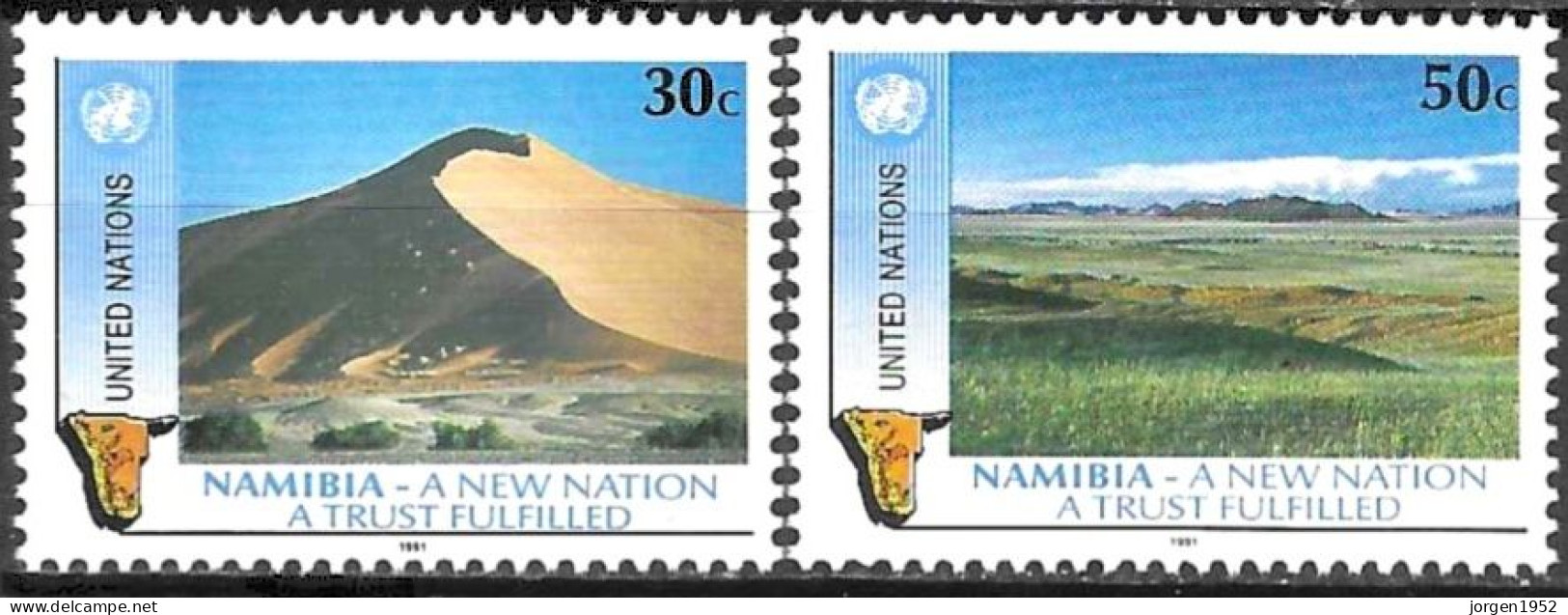 UNITED NATIONS # NEW YORK FROM 1991 STAMPWORLD 612-13** - Unused Stamps