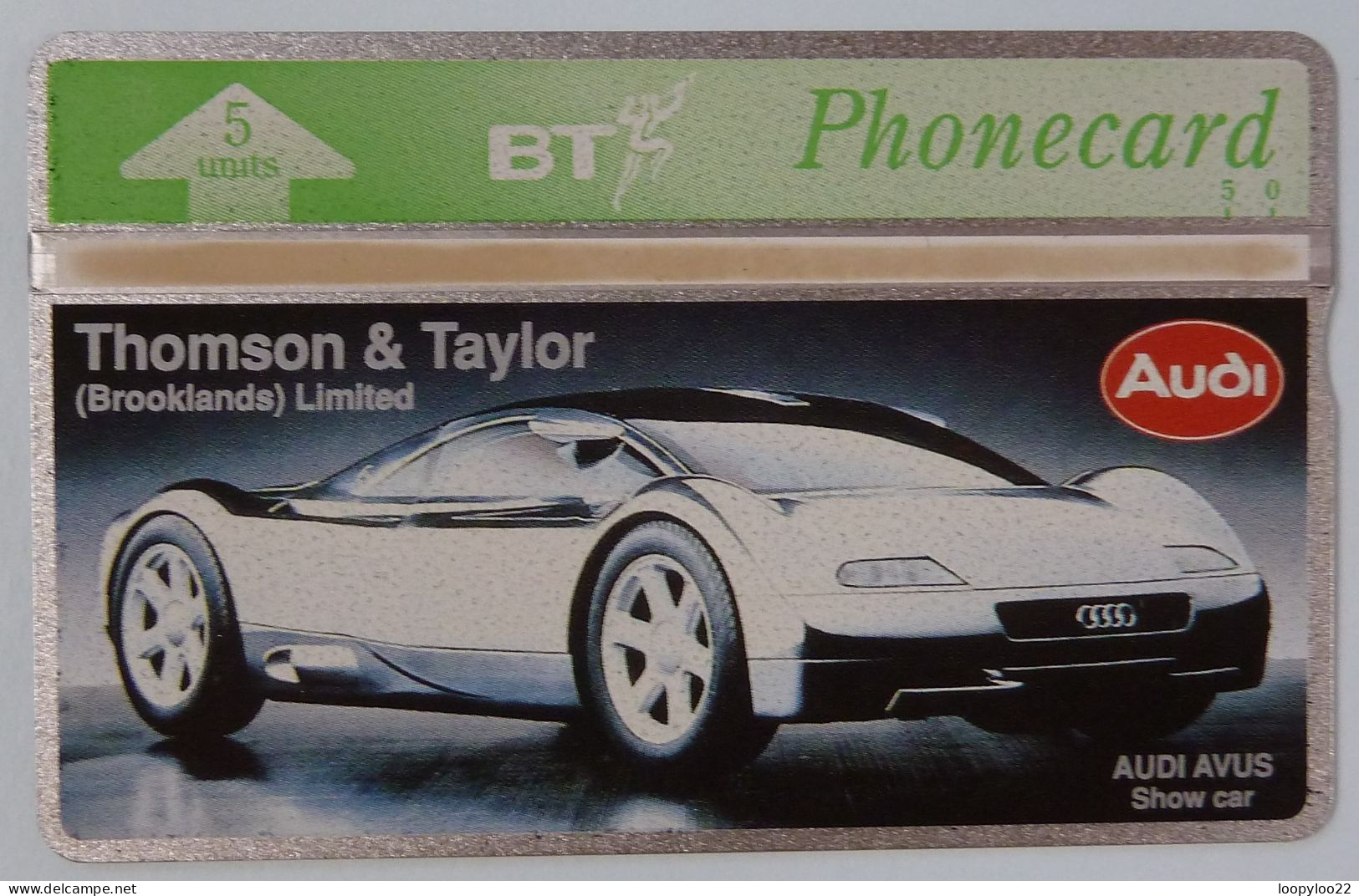 UK - Great Britain - BT & Landis & Gyr - BTP214 - Thompson & Taylor / Audi Avus - 401D - 500ex - Mint - BT Private Issues