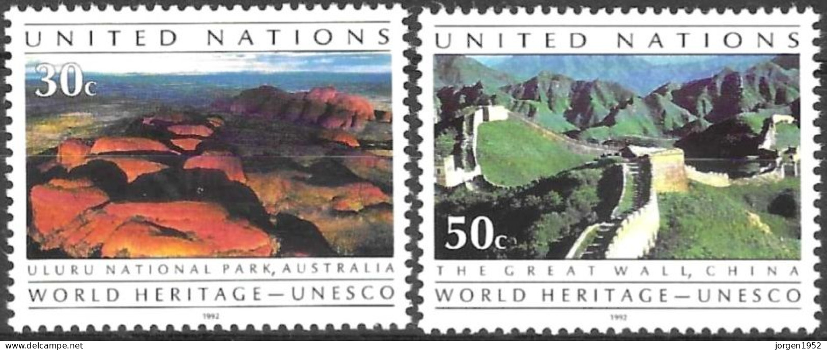 UNITED NATIONS # NEW YORK FROM 1992 STAMPWORLD 625-26** - Neufs