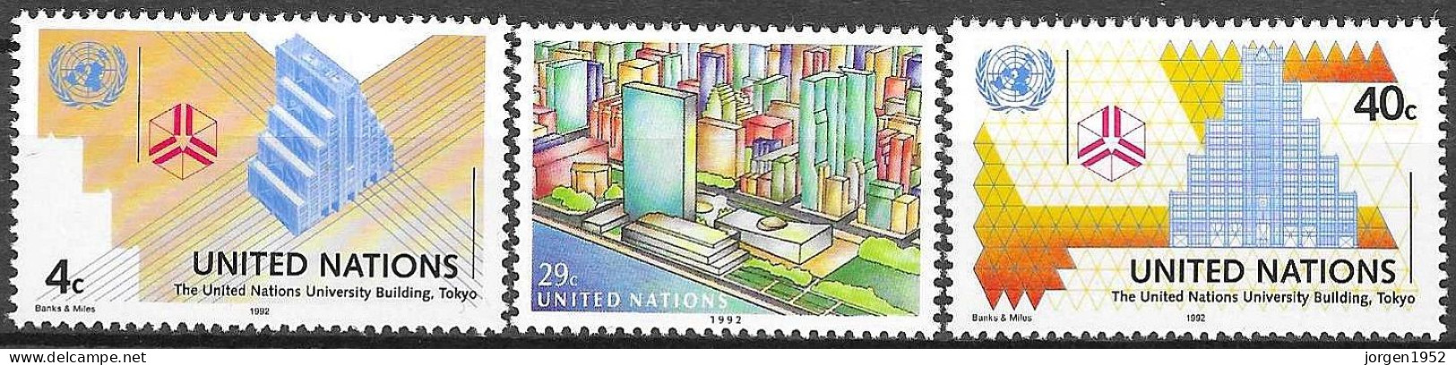 UNITED NATIONS # NEW YORK FROM 1992 STAMPWORLD 637-39** - Unused Stamps