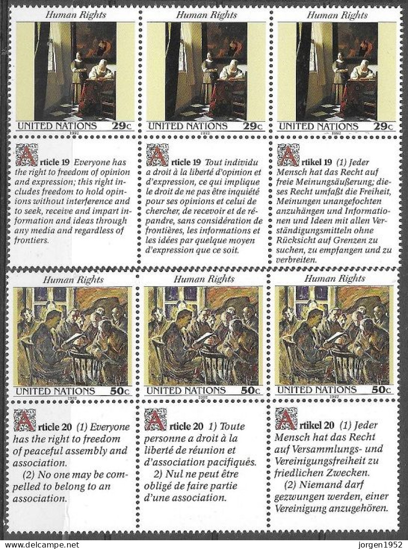 UNITED NATIONS # NEW YORK FROM 1992 STAMPWORLD 640-41** - Neufs