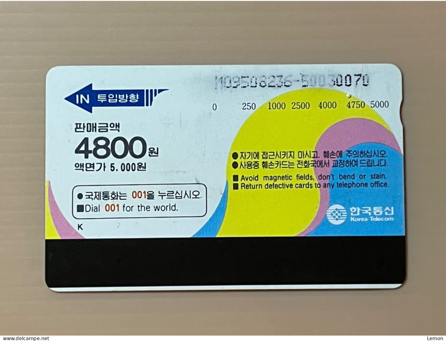 Korea Phonecard, Landscape Mini Waterfall, 1 Used Card - Corée Du Sud