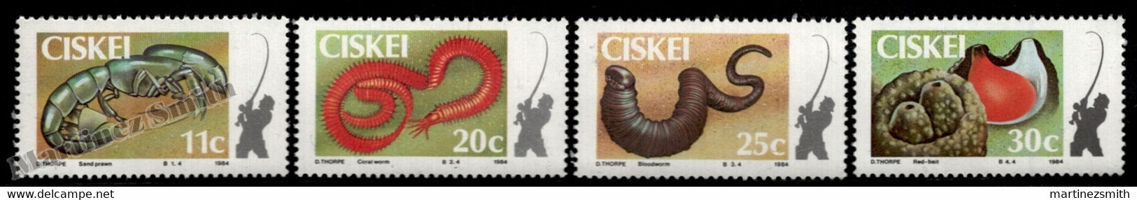 Ciskei 1984 Yvert 57-60, Living Baits For Fishing - MNH - Ciskei