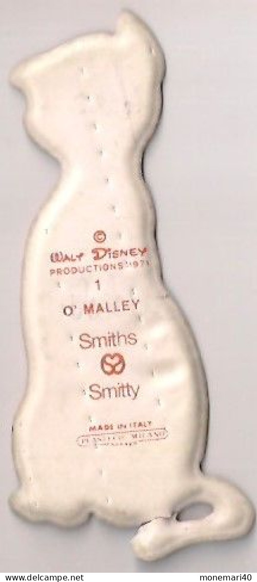 O'MALLEY WALT DISNEY -  FIGURINE PLATE (2,5 Mm. D'ÉPAISSEUR) EN PLASTIQUE SOUPLE REMBOURRÉ - MADE IN ITALY. - Cartes Géographiques