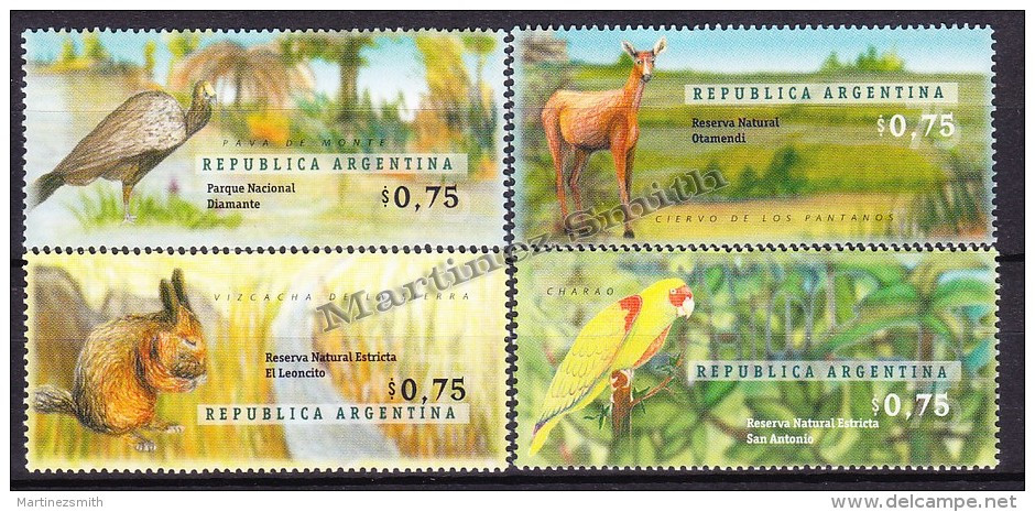 Argentina 1996 Yvert 1940- 43, Parks And Natural Reserves Of Argentina - MNH - Neufs