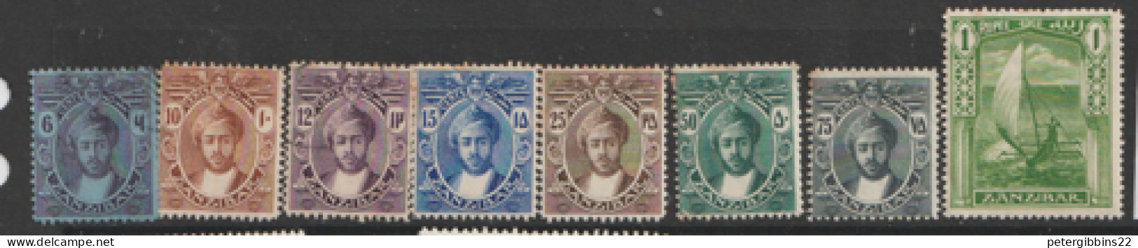 Zanzibar  1913  SG  248-55  Mint And Used - Zanzibar (...-1963)