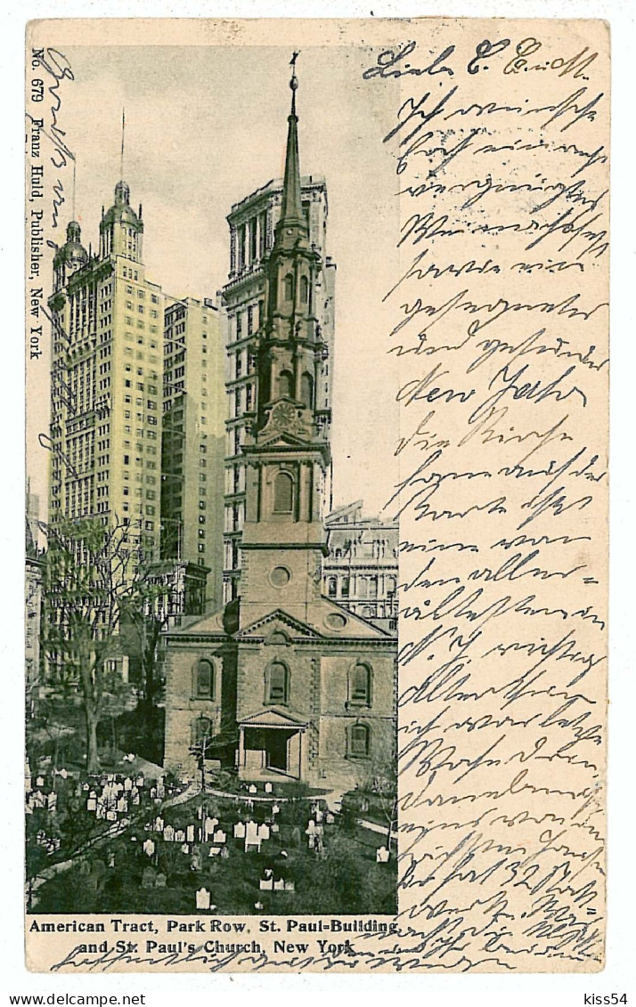 US 11 - 6272 NEW YORK, USA, Litho - Old Postcard - Used - 1904 - Other Monuments & Buildings