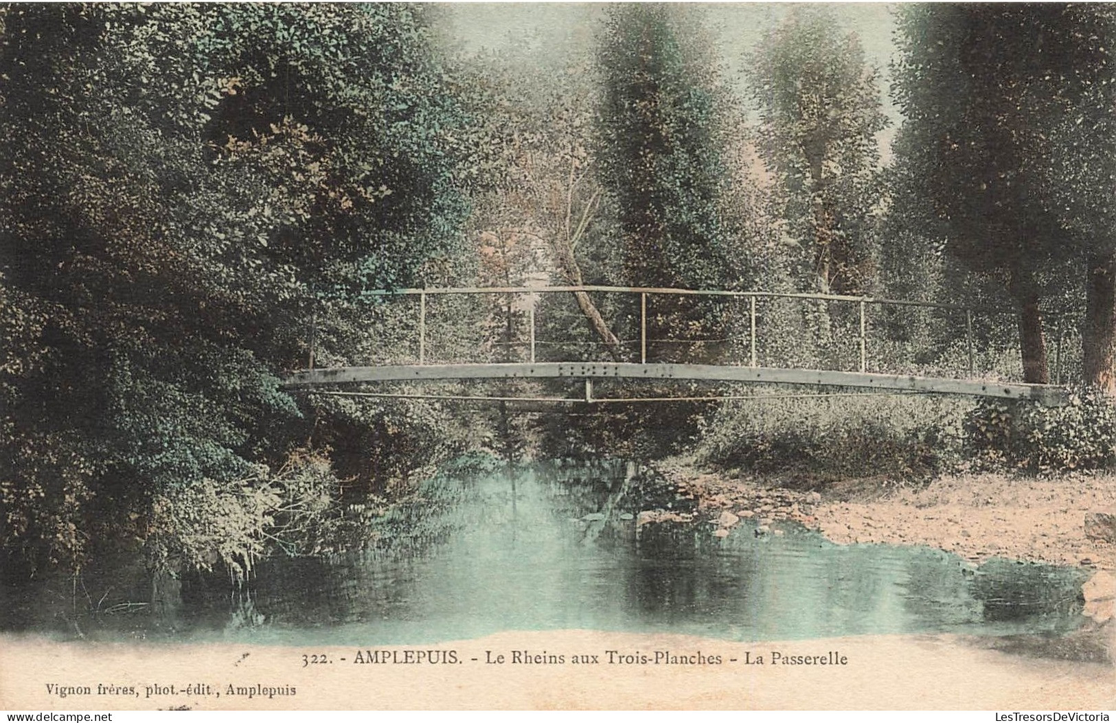 FRANCE - Amplepuis - Le Rheins Aux Trois Planches - La Passerelle - Carte Postale Ancienne - Amplepuis