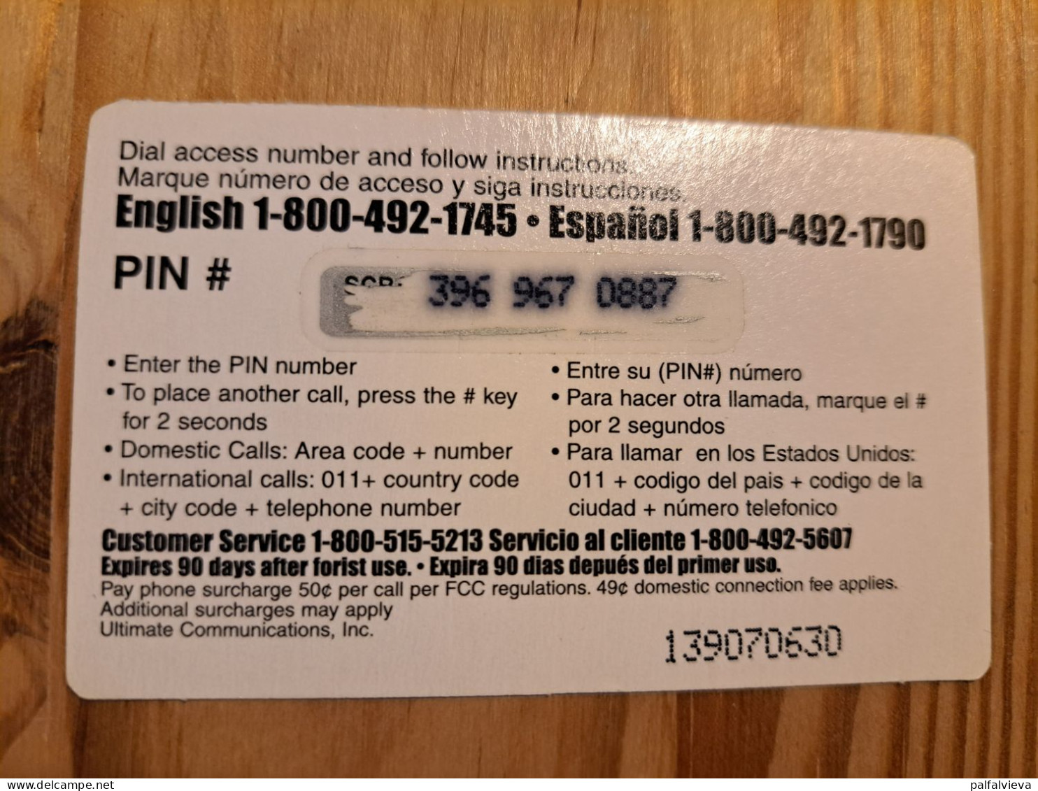 Prepaid Phonecard USA, Universal - Flag - Autres & Non Classés